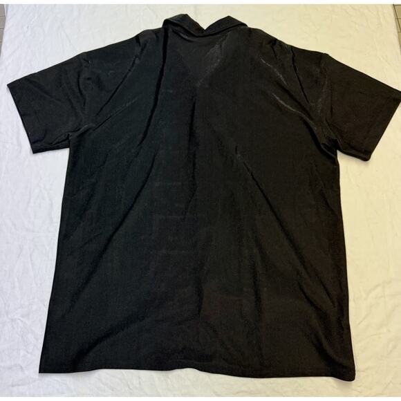 Positano Charlie Lapson Shirt Men’s 2XL /Club Shirt Shimmery Black • Made USA - Picture 8 of 9